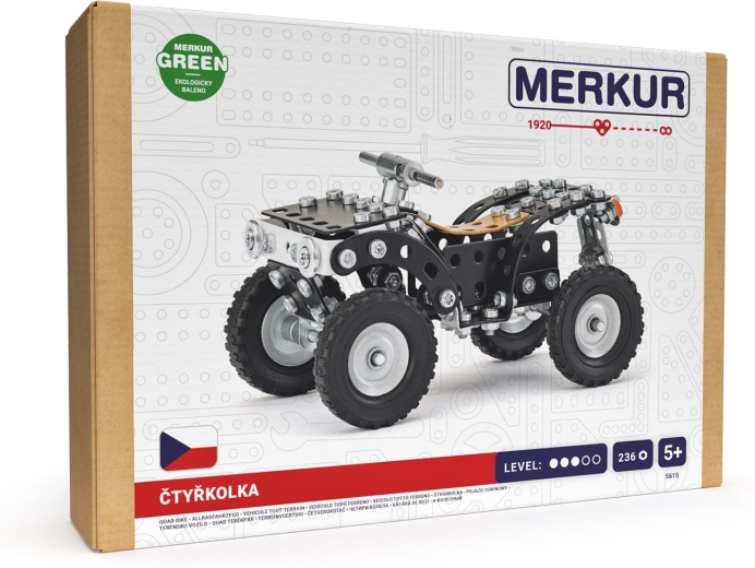 MERKUR Neljarattaline – ehituskomplekt 236 osaga