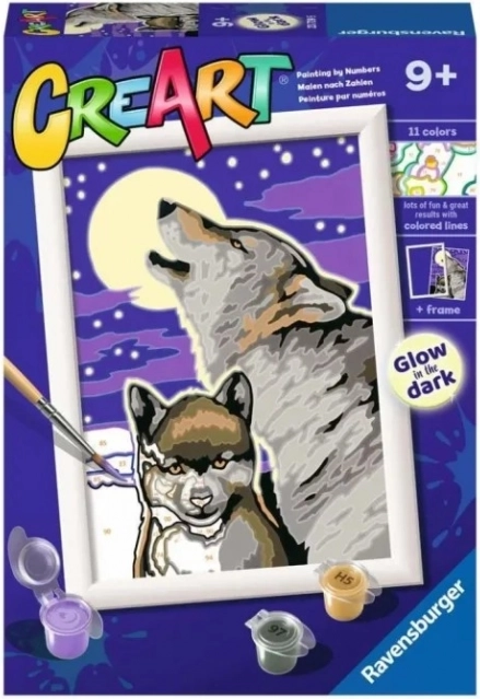 CreArt Mystical Wolves – maalimine numbrite järgi
