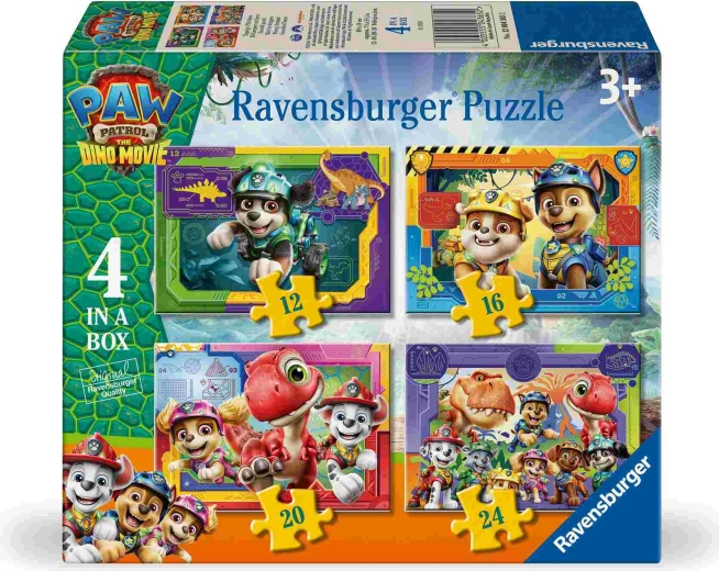 PAW Patrol: The Dino Movie 4-in-1 Puzzle Ravensburger