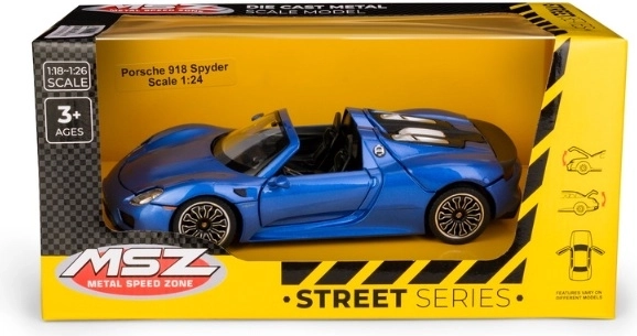 MSZ Porsche 918 Spyder mõõtkavas 1:24, sinine