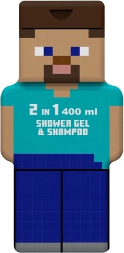 Minecraft 2v1 dušigeel ja šampoon Steve 400 ml - 1 tk