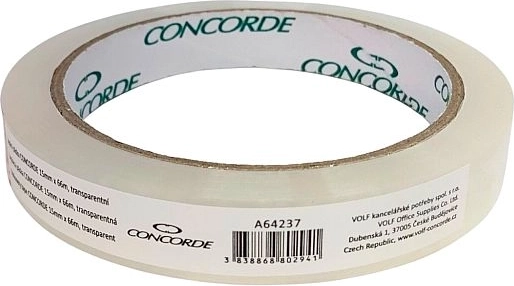 Läbipaistev kleeplint CONCORDE 15 mm × 66 m