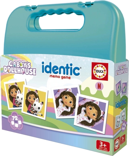 Educa memory game in a suitcase Gabby's Dollhouse (72 cards)