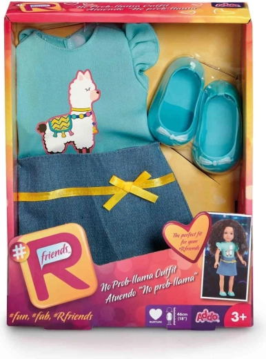 Doll Outfit with Skirt and T-Shirt