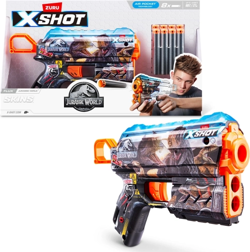 X-SHOT Jurassic World Skins Series 1 veepadrunipüstol (8 tk)
