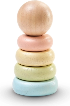 Pastel stacking rings PlanToys