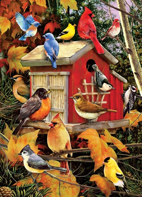 Puzzle Autumn Birdhouse 500 pieces COBBLE HILL
