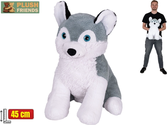 Plush Friends plüüsist husky 45 cm, istuv