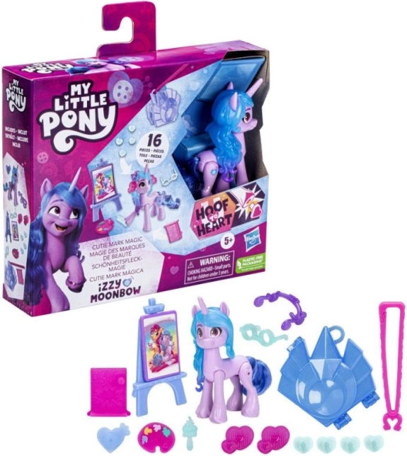 My Little Pony maagiline Cutie Mark – komplekt võtmehoidja ja 8 cm poseeritava poniga