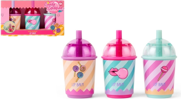 Create It! Candy huulepalsam topsis – komplekt 3 tk