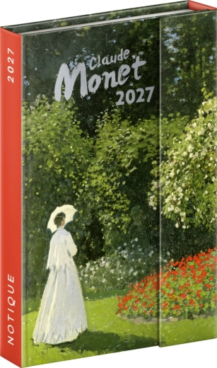 Notique nädalane magnetkinnitusega märkmik Claude Monet 2027, 11 × 16 cm