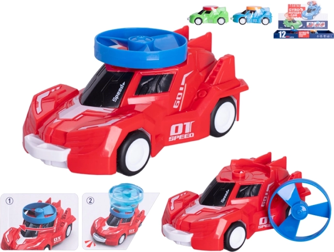 Hõõrdejõul töötav sportauto spinneriga, 14 cm