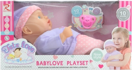 Beebi helidega ja pehme kehaga, 27 cm