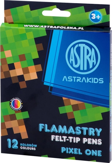 Viltpliiatsid ASTRA KIDS Pixel One 12 tk