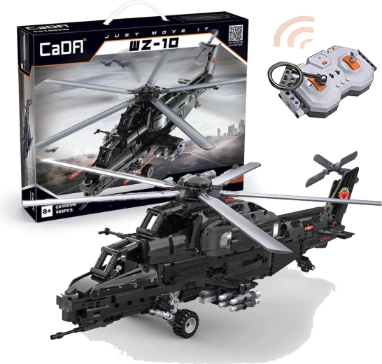 CaDA RC ehituskomplekt ründekopter WZ-10, 989 osa