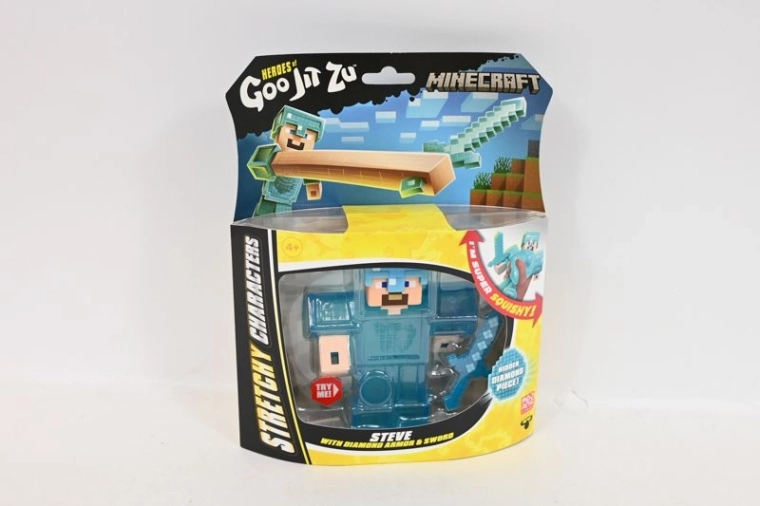 Heroes of Goo Jit Zu Minecraft Steve – veniv figuur teemantturvise ja mõõgaga