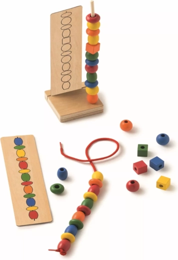 Toys for life bead threading set by pattern cards