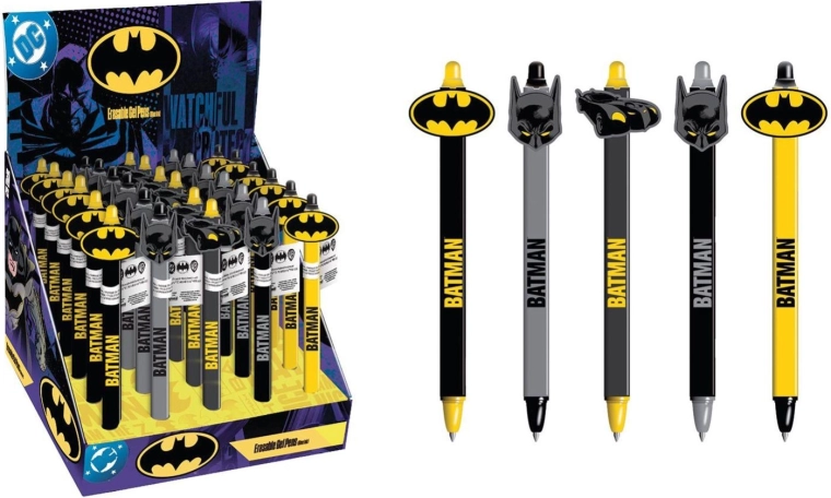 Kustutatav pliiats Batmaniga 3D topperiga 11 cm