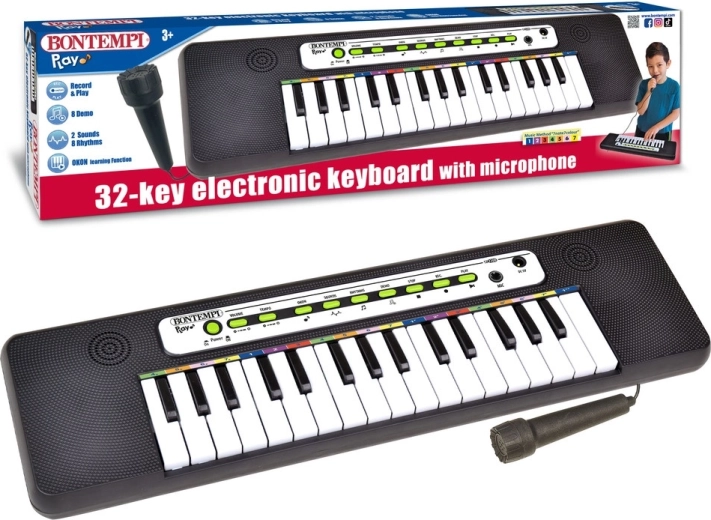Bontempi elektrooniline klahvpill mikrofoni ja 32 klahviga