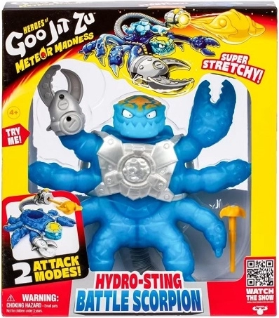 Goo Jit Zu Hydro-sting Battle scorpion – super stretchy action figure - 1 piece