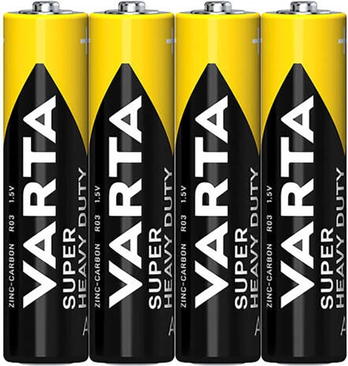 AAA mikropatareid VARTA SuperLife, tsink-süsinik, 4 tk