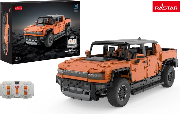 RC-auto ehituskomplekt Hummer EV 1:10 oranž RASTAR