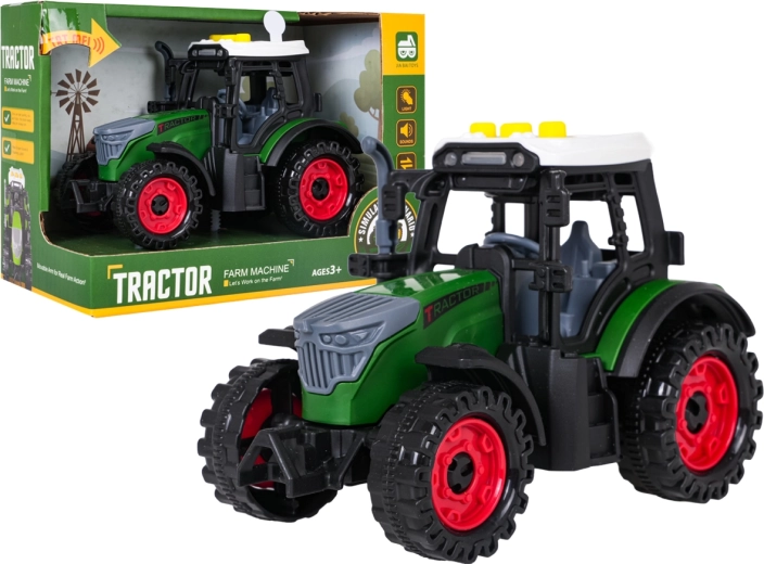 Interaktiivne traktor tulede ja helidega, tumeroheline – 1 tk