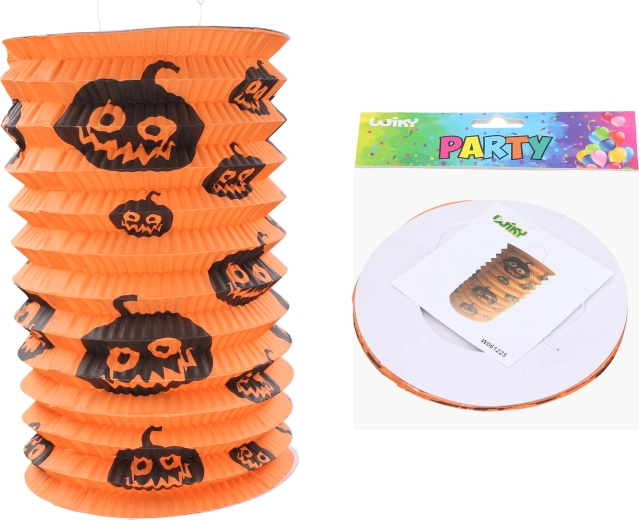 Cylinder lantern 15 cm pumpkin