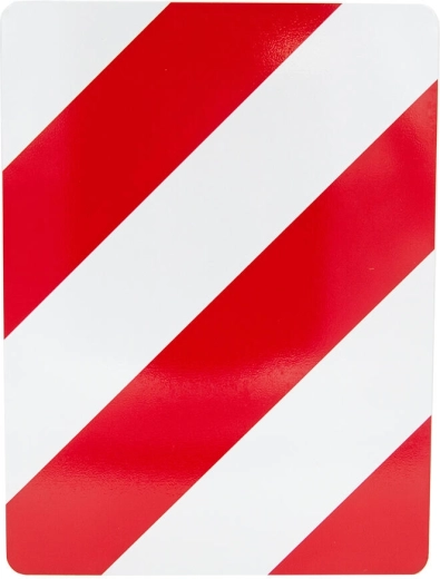 Peegeldav hoiatusmärk 30 × 40 cm parem alumiiniumist