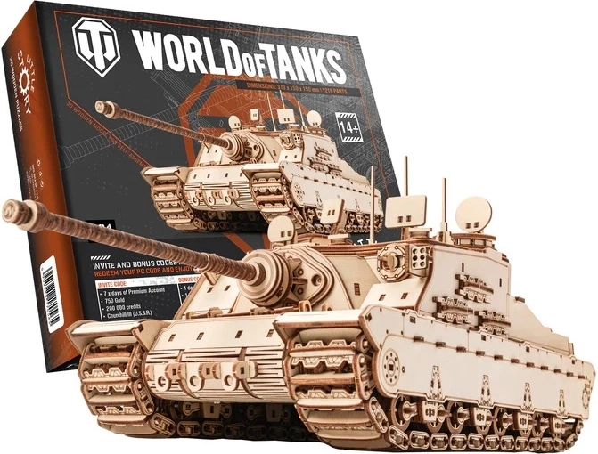 Little Story puidust 3D kokkupandav World of Tanks Tortoise