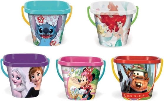 Ruutkujuline laste ämber 2 l DISNEY motiividega, plast, eri variandid 19 × 17 cm