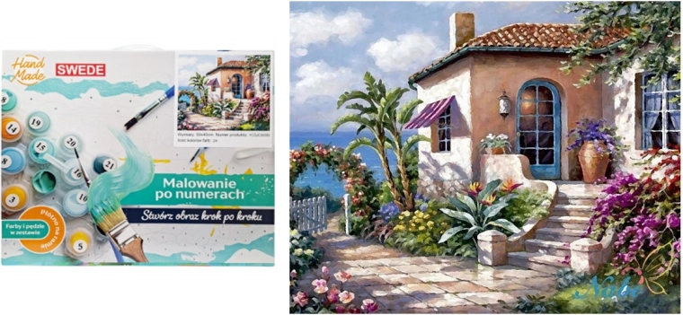 Paint by Numbers Seaside Cottage