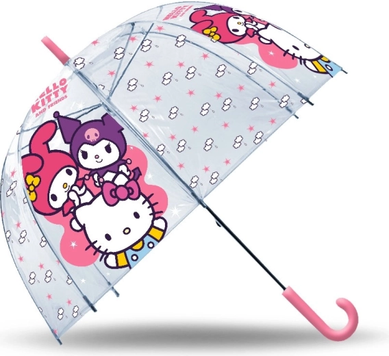 transparent manual umbrella Hello Kitty