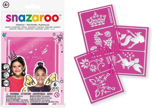 Näovärvide šabloonid SNAZAROO 6 tk – Fantaasia