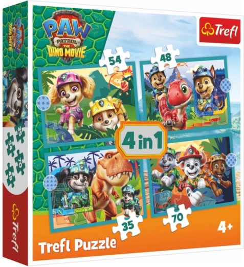 Pusle 4 ühes Tlapková patrola (Paw Patrol) Dino Movie – lood dinosauruste saarelt