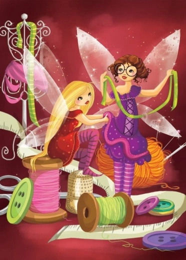 Bluebird puzzle Sewing Fairies 300 pieces