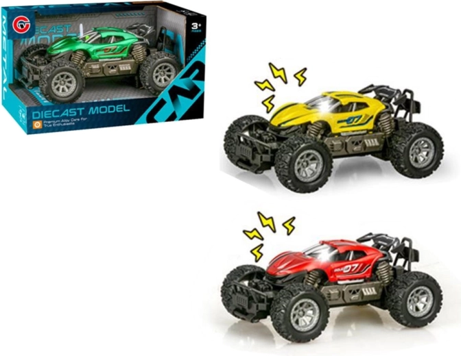 Ride-on toy car with light and sound