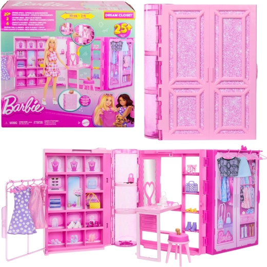BARBIE unistuste garderoob rõivaste ja aksessuaaridega (ilma nukuta)