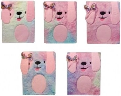 Plush children’s diary with an animal