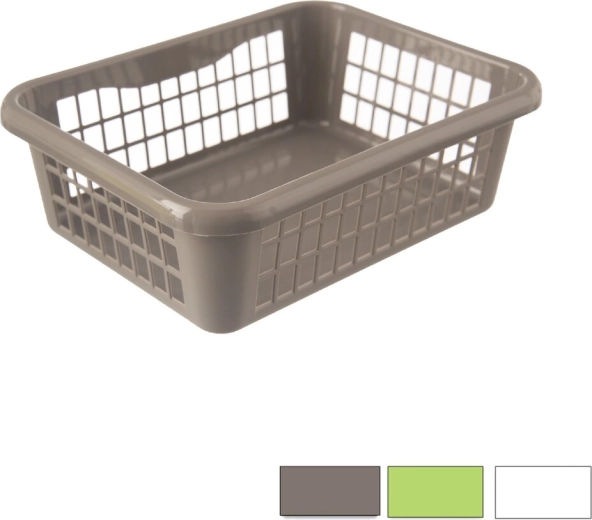 Plastic storage basket 20 × 15.5 × 6.5 cm, assorted colors