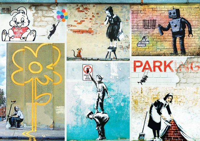 Pusle EUROGRAPHICS Banksy 1000 tükki