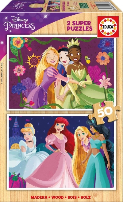 Puidust pusle DISNEY printsessid 2×50 tükki