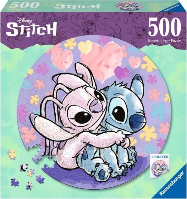 Ravensburgeri 500-osaline pusle Stitchi motiiviga