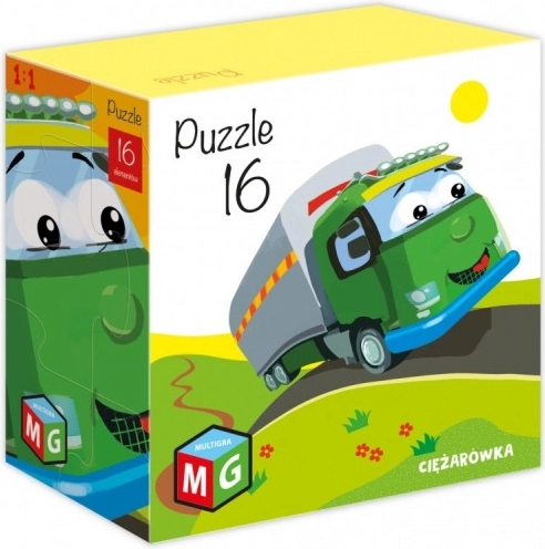 Laste pusle Veoauto 16 tükki MULTIGRA