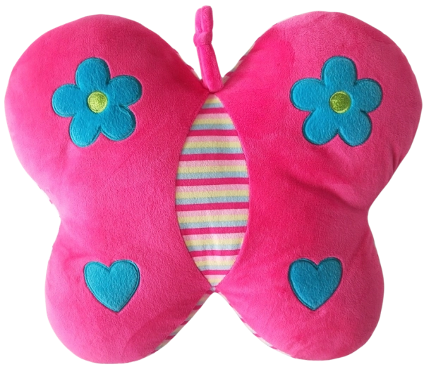 Butterfly Pillow 38 cm in Soft Plush