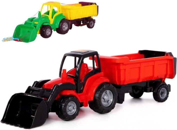 Children's Champion Tractor with Shovel and Trailer