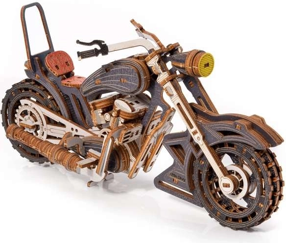 Little Story 3D puidust kokkupandav mudel mootorratas Yankee Chopper hall
