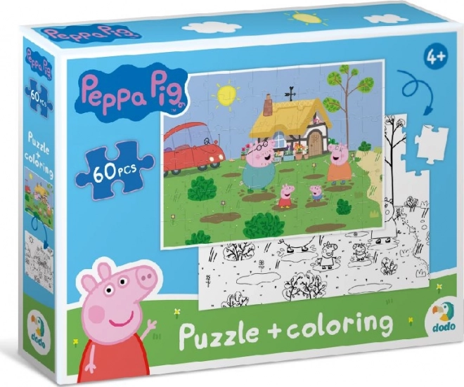 DODO double-sided puzzle Peppa Pig 60 pieces – Cottage