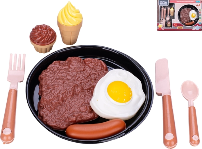 Children's dining set with plate, 9 pcs