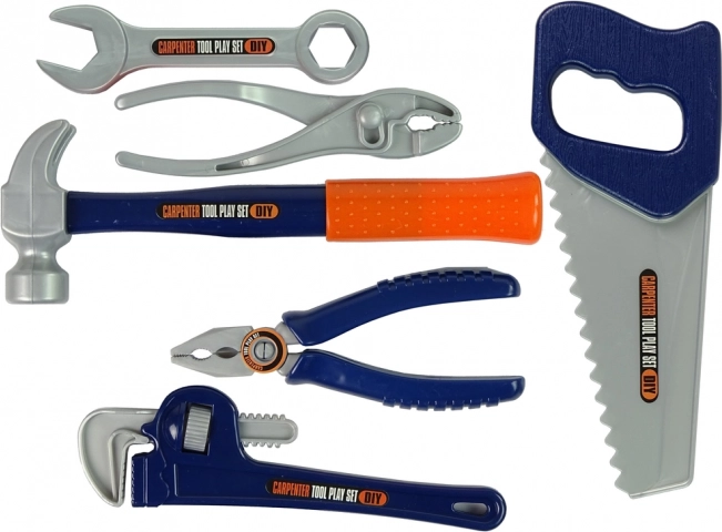Kids’ tool set with screws, hammer and saw